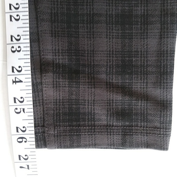 Liverpool Maternity Plaid Stitch Fix Legging 2 / 26 Black Gray - Picture 15 of 15